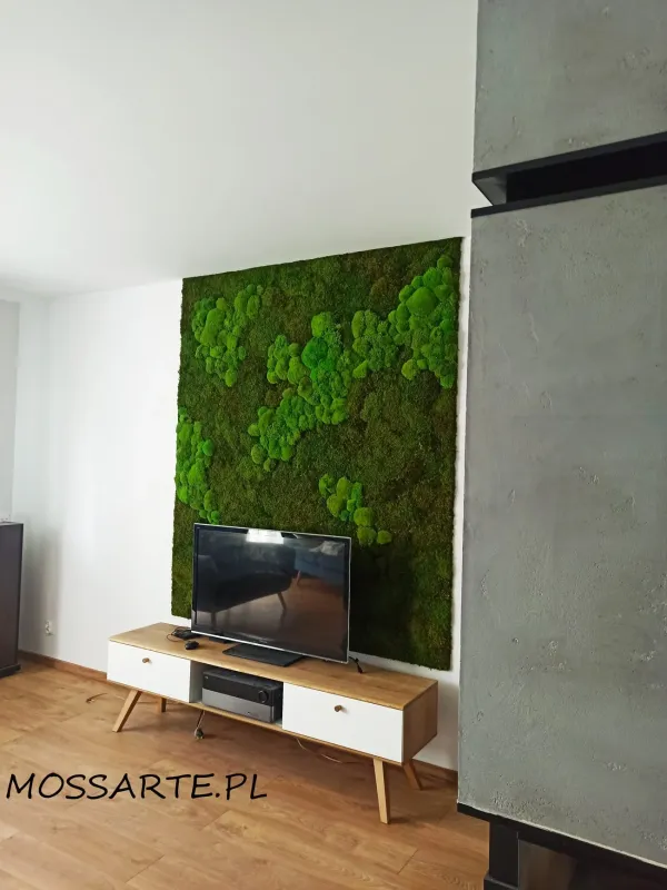 Mech Leśny Dekoracja w Salonie z Tv